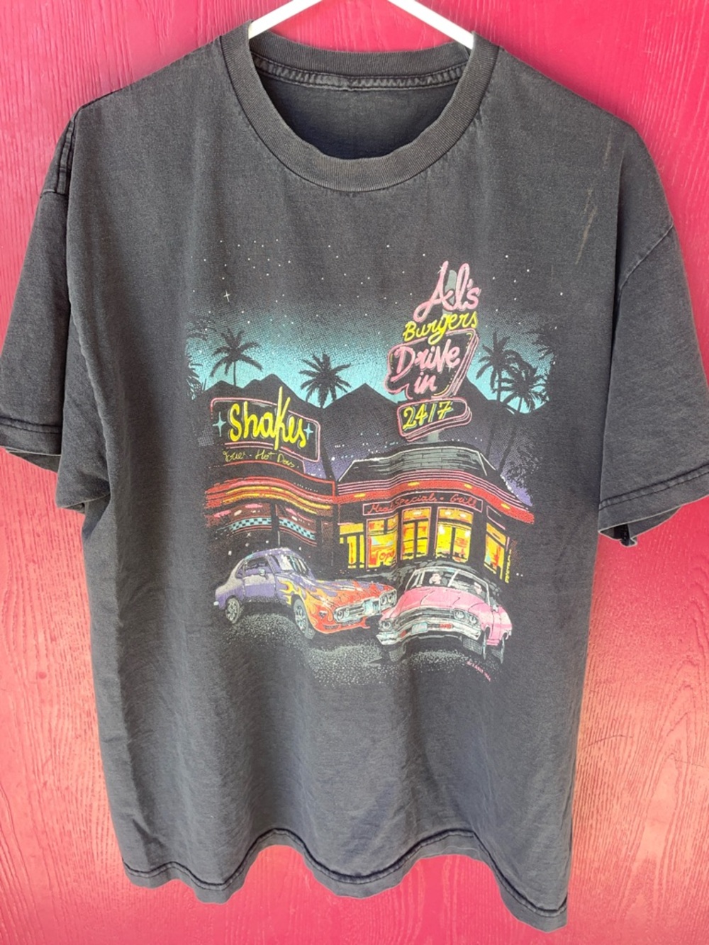 Vintage 1984  J. GALT SCREEN PRINT Al’s burgers .